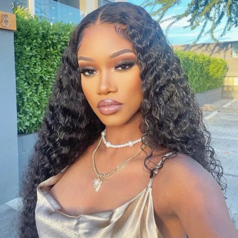 13x6 HD Transparent Deep Wave Lace Front Wigs For Women